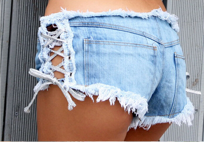 Summer Style Straps On Side Pants Sexy Jeans Short Pants